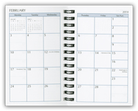 3x5 monthly calendar refill pages